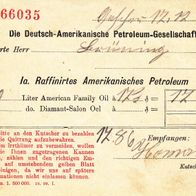 Heimatbeleg (12) Die Deutsch-Amerikanische Petroleum-Gesellschaft von 1900 Kutscher