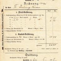 Heimatbeleg (23) Landwirthschaftliche Pferde- und Rindviehversicherung Coesfeld 1902