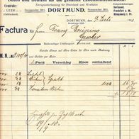 Heimatbeleg (37) Rechnung M. Neemann Mechanische Papierwarenfabrik Dortmund 1910