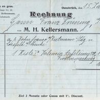 Heimatbeleg (54) Colonialwaren en gros M.H. Kellermann Osnabrück Brüning Gescher 1908