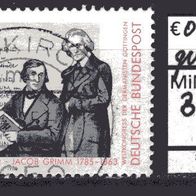 BRD / Bund 1985 200. Geburtstag der Brüder Grimm MiNr. 1236 Vollstempel