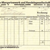 Heimatbeleg (86) Effka Margarinewerk Handelsgesellschaft mbH Hamburg Bahrenfeld 1939