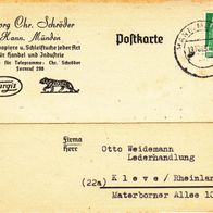 Heimatbeleg (95) Postkarte Rechnung Georg Chr. Schröder Hann. Münden 1948