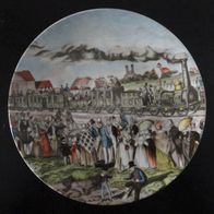Trix Sammelteller, Wandteller, Eröffnung der Eisenbahnlinie München-Augsburg 1839