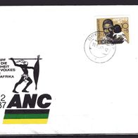 DDR 1987 Internationale Solidarität: Kampf gegen Apartheid MiNr. 3105 FDC gestempelt1