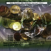 Malta Starterkit 2008 - Original mit 34 Münzen -