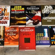 Bücherpaket 9 Stück Bücher John Grisham gebundene Ausgaben und Taschenbücher