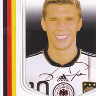Panini Trading Card Fussball WM 2010 DFB Team Card Lukas Podolski Nr.22