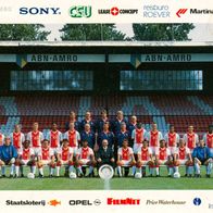 Mannschaft Team AFC Ajax Amsterdam 94-95 Niederlande Nederland Holland Football