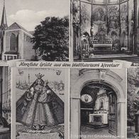 409) SW-Foto Postkarte 4178 Kevelaer Mehrfachansicht Sonderstempel 1959