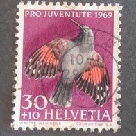Briefmarke Schweiz: 1969 - 30 + 10 Rappen - Michel Nr. 916