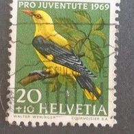 Briefmarke Schweiz: 1969 - 20 + 10 Rappen - Michel Nr. 915