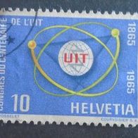 Briefmarke Schweiz: 1965 - 10 Rappen - Michel Nr. 823