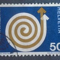 Briefmarke Schweiz: 1971 - 50 Rappen - Michel Nr. 944