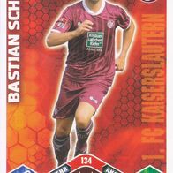 1. FC Kaiserslautern Topps Trading Card 2010 Bastian Schulz Nr.134