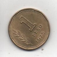 Münze Argentinien 1 Pesos 1975.