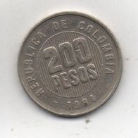 Münze Kolumbien 200 Pesos 1994