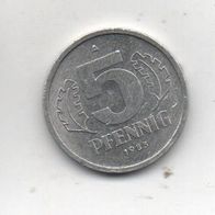 Münze DDR 5 Pfennig 1983