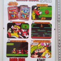 1983 Atari / Nintendo Mario Bros Werbung - DIN A4 - gerahmt