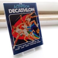 Atari 2600 Spiel "Decathlon" inkl. Sammler-Box und Sammlerkarten Activision, getestet