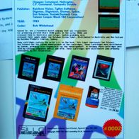 Atari VCS 2600 TCG/ Game Card zum Spiel Pyramid war, Hochglanz, englisch