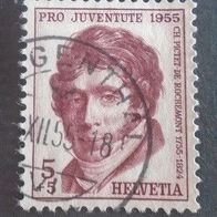 Briefmarke Schweiz: 1955 - 5 + 5 Rappen - Michel Nr. 618