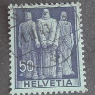 Briefmarke Schweiz: 1941 - 50 Rappen - Michel Nr. 377