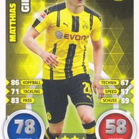 Borussia Dortmund Topps Match Attax Trading Card 2016 Matthias Ginter Nr.78