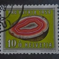 Briefmarke Schweiz: 1959 - 10 + 10 Rappen - Michel Nr. 675
