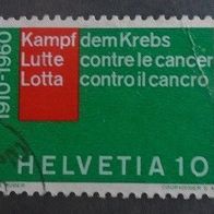Briefmarke Schweiz: 1960 - 10 Rappen - Michel Nr. 692