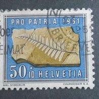 Briefmarke Schweiz: 1961 - 50 + 10 Rappen - Michel Nr. 735