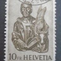 Briefmarke Schweiz: 1961 - 10 Franken - Michel Nr. 740