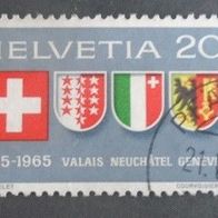 Briefmarke Schweiz: 1965 - 20 Rappeb - Michel Nr. 819