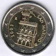 2 Euro San Marino 2003 Kursmünze unzirkuliert unc.
