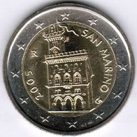 2 Euro San Marino 2005 Kursmünze unzirkuliert unc.