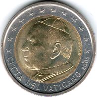2 Euro Vatikan 2005 Euro-Kursmünze mit Papst Johannes Paul II unzirkuliert unc.