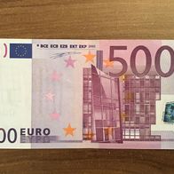 500 EURO EUR € Euroschein Geld Schein Banknote U Serie Frankreich Wim Duisenberg