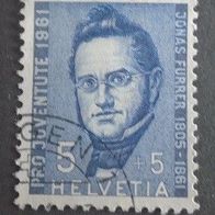 Briefmarke Schweiz: 1961 - 5 + 5 Rappen - Michel Nr. 742