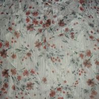 Bluse Tunika weiß mit Blumenmuster und Glitzer Yessica by C&A Gr38 neu mit Edikett