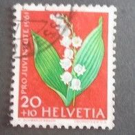 Briefmarke Schweiz: 1961 - 20 + 10 Rappen - Michel Nr. 744