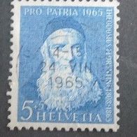 Briefmarke Schweiz: 1965 - 5 + 5 Rappen - Michel Nr. 814
