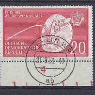 DDR 1959, MiNr: 721 Randstück sauber gestempelt (7)