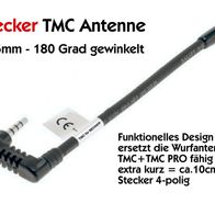 TMC Antenne für Becker-Navigationsgeräte, 3,5mm, 180 Grad gewinkelt