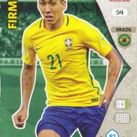 Panini Trading Card Fussball WM 2018 Firmino Nr.54 aus Brasilien