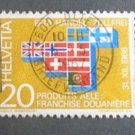 Briefmarke Schweiz: 1967 - 20 Rappen - Michel Nr. 852