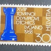 Briefmarke Schweiz: 1967 - 30 Rappen - Michel Nr. 872 - Ungestempelt