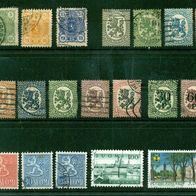 Briefmarken Finnland ab 1899 - 23 Werte