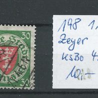 Danzig Spezial MiNr. 198 seltener Ortsstempel "Zeyer" (2890)