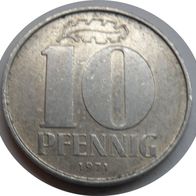 DDR 10 Pfennig 1971 A ## Kof8