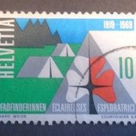 Briefmarke Schweiz: 1969 - 10 Rappen - Michel Nr. 895